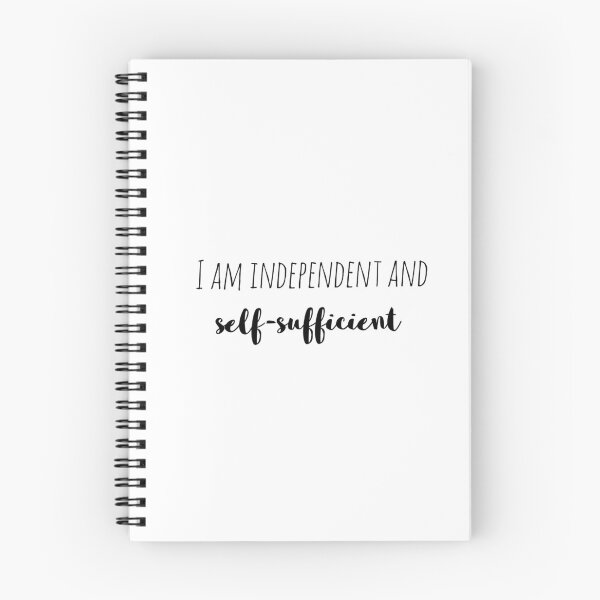 Item preview, I Am Independent and Self-Sufficient – Affirmation – Empowered Living Quote designed and sold by Camila  Ardila.