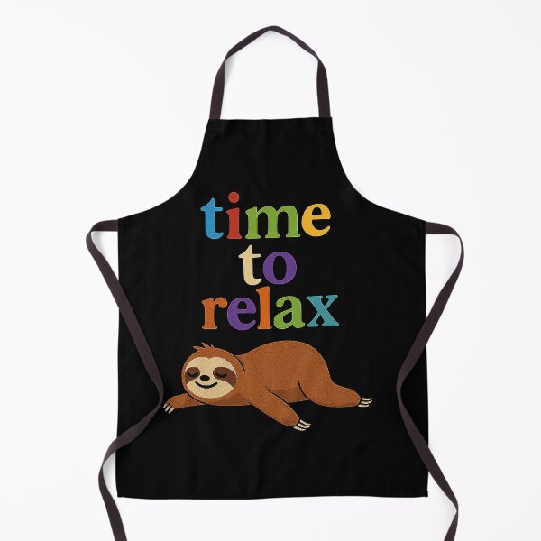Item preview, Time to Relax – Colorful Retro Sloth Illustration designed and sold by Gentelman@rtStudio.