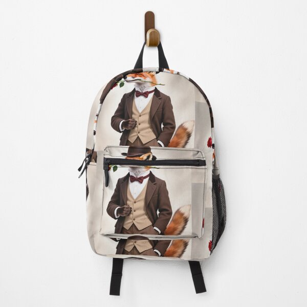 Item preview, Dapper fox gentleman with a rose designed and sold by Vintage Designs +.