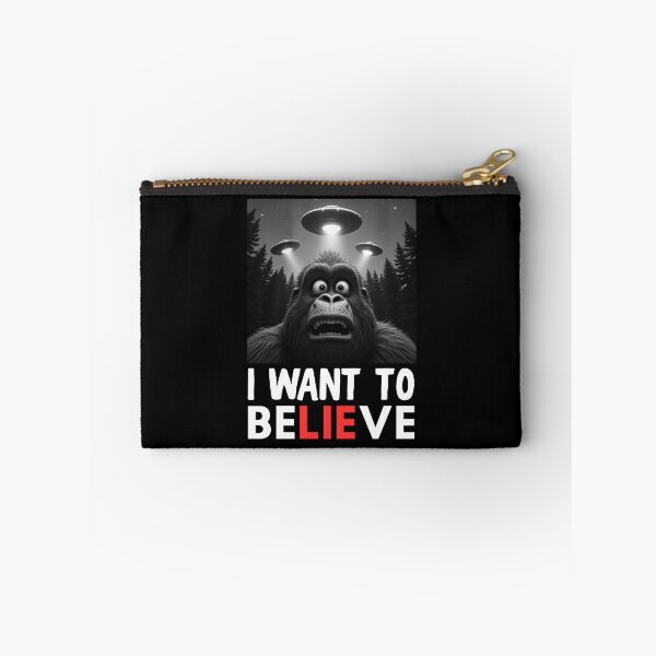Item preview, Funny Bigfoot UFO Selfie I Want To Believe designed and sold by MALIKABO.