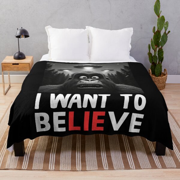 Item preview, Funny Bigfoot UFO Selfie I Want To Believe designed and sold by MALIKABO.