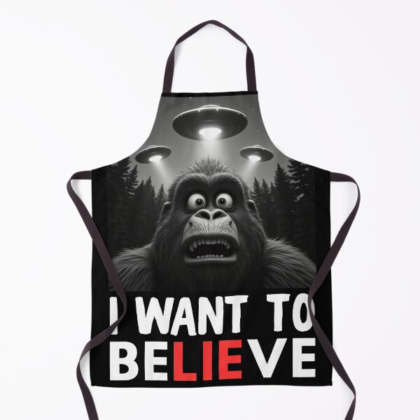 Item preview, Funny Bigfoot UFO Selfie I Want To Believe designed and sold by MALIKABO.