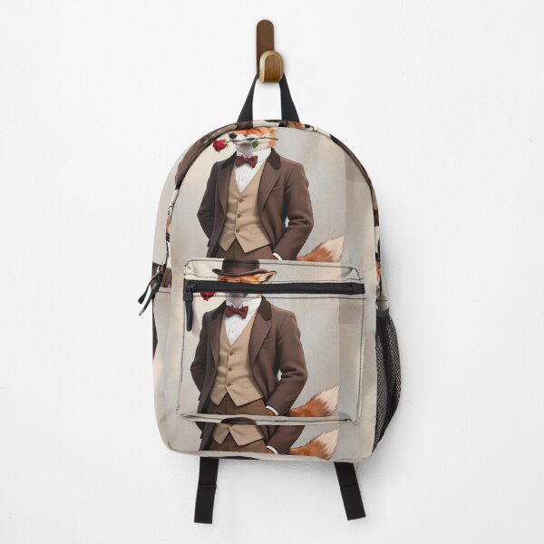 Item preview, Dapper fox gentleman with a rose designed and sold by Vintage Designs +.