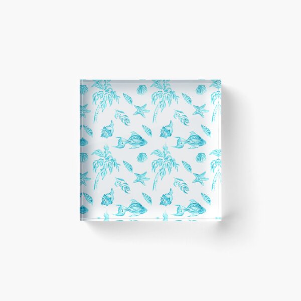 Item preview, Beach Comber Sea Shells Turquoise Seamless Repeat designed and sold by Sharon Schwalbe.