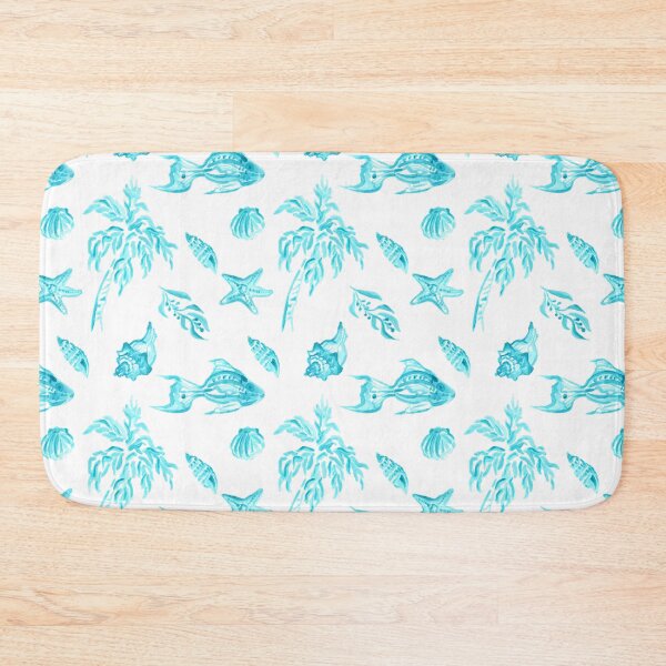 Item preview, Beach Comber Sea Shells Turquoise Seamless Repeat designed and sold by Sharon Schwalbe.