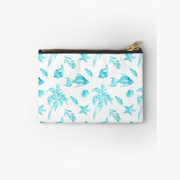 Item preview, Beach Comber Sea Shells Turquoise Seamless Repeat designed and sold by Sharon Schwalbe.