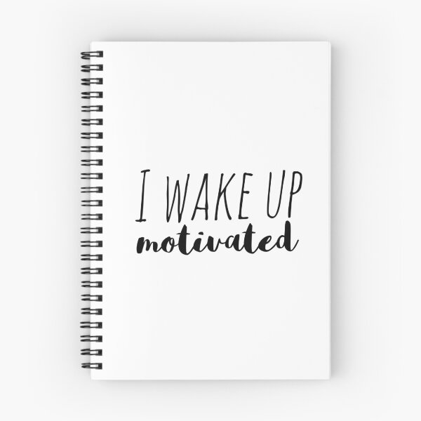 Item preview, I Wake Up Motivated – Affirmation – Morning Motivation Quote designed and sold by Camila  Ardila.