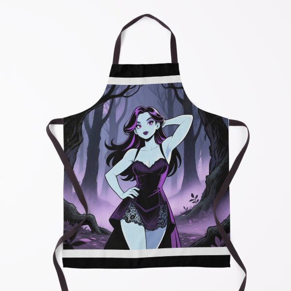 Item preview, Anime Gothic woman posing in black dress designed and sold by Vintage Designs +.