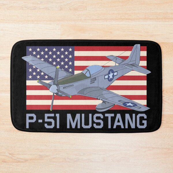 Item preview, P-51 Mustang WW2 American Plane Patriotic USA Flag  designed and sold by MilitaryMart.