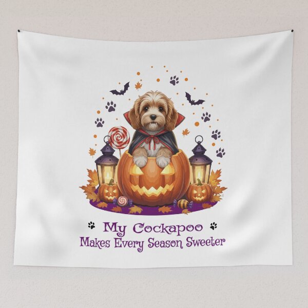 Item preview, Cute Halloween Cockapoo Dracula – Dog Mom designed and sold by The Real Life Symphony.