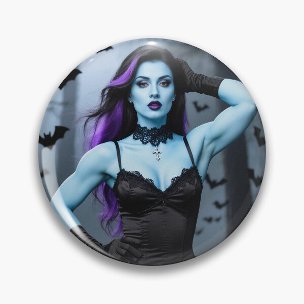 Item preview, Gothic woman posing in black dress designed and sold by Vintage Designs +.