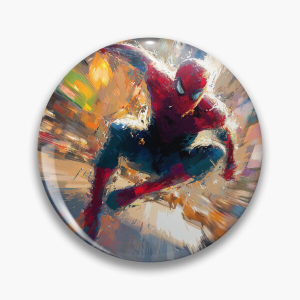 Item preview, Acrobatic Hero – Abstract City & Explosive Motion Art designed and sold by LoomisDreams.