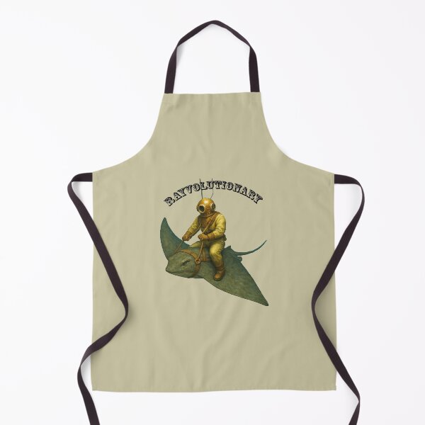Item preview, Vintage Diver with Diving Helmet Riding a Giant Stingray URM designed and sold by urmaddad.