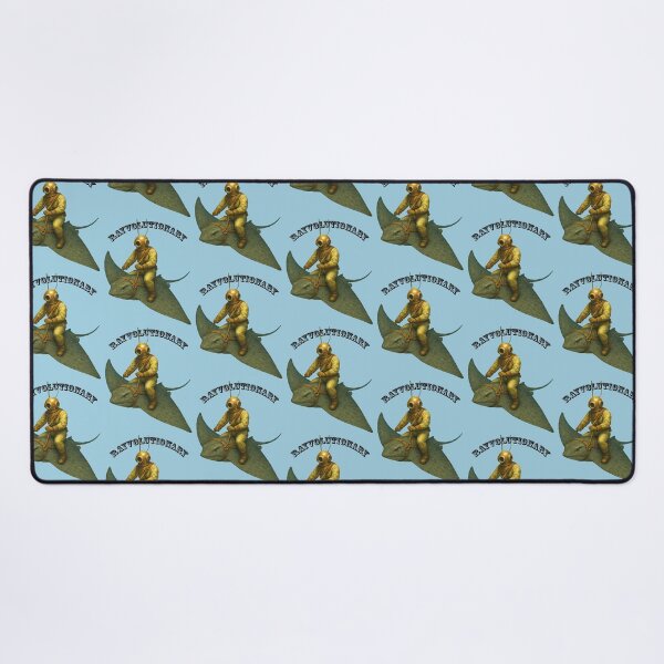 Item preview, Vintage Diver with Diving Helmet Riding a Giant Stingray URM designed and sold by urmaddad.