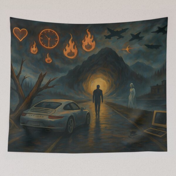 Item preview, Time and Fire .how i turned my article into a painting designed and sold by aminz4.