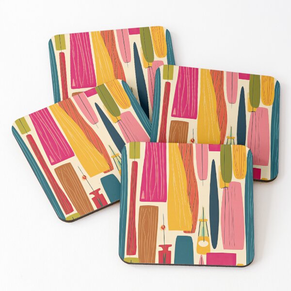 Item preview, Vintage Abstract Pattern with Midcentury Color Blocking designed and sold by Piotrek0001.