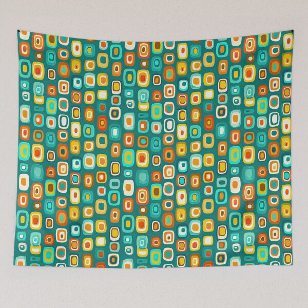 Item preview, Abstract Retro Pattern with Muted Modern Colors designed and sold by Piotrek0001.