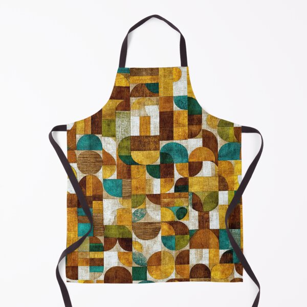 Item preview, Teal Mustard Orange in Midcentury Geometric Layout designed and sold by Piotrek0001.