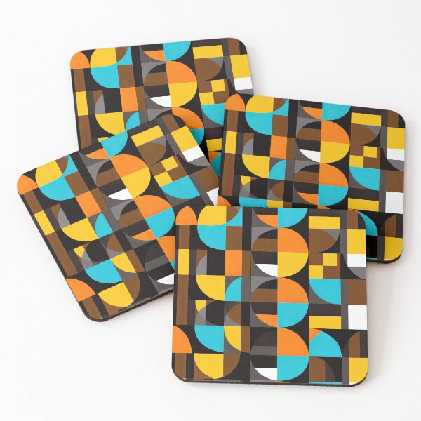 Item preview, Earth Tones and Geometry in Modernist Retro Style designed and sold by Piotrek0001.