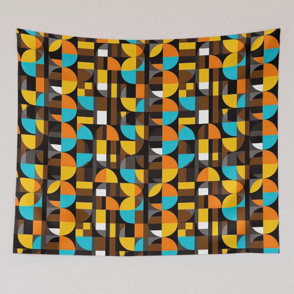 Item preview, Earth Tones and Geometry in Modernist Retro Style designed and sold by Piotrek0001.