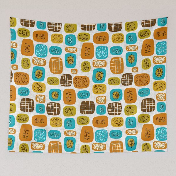 Item preview, Midcentury Geometry and Vintage Interior Pattern Fusion designed and sold by Piotrek0001.