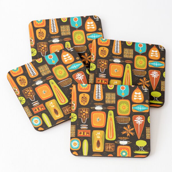 Item preview, Retro Abstract Shapes and Harmonious Color Composition designed and sold by Piotrek0001.