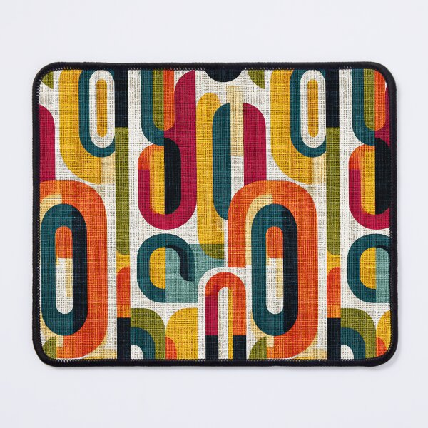 Item preview, Midcentury Design with Orange Mustard and Teal designed and sold by Piotrek0001.