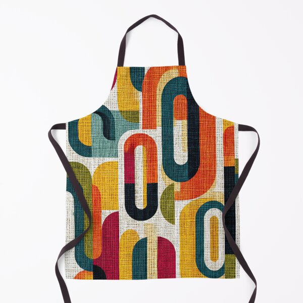 Item preview, Midcentury Design with Orange Mustard and Teal designed and sold by Piotrek0001.
