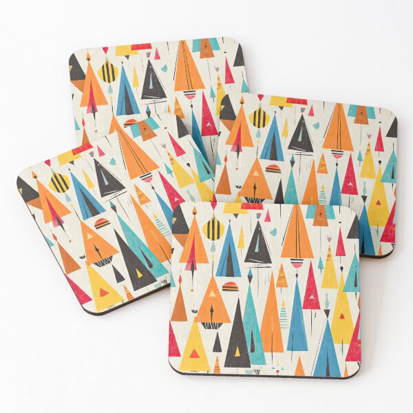 Item preview, Minimalist Retro Composition Using Classic Color Blocking designed and sold by Piotrek0001.