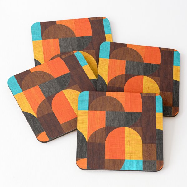 Item preview, Vintage Modern Pattern with Warm Earth Tone Contrasts designed and sold by Piotrek0001.