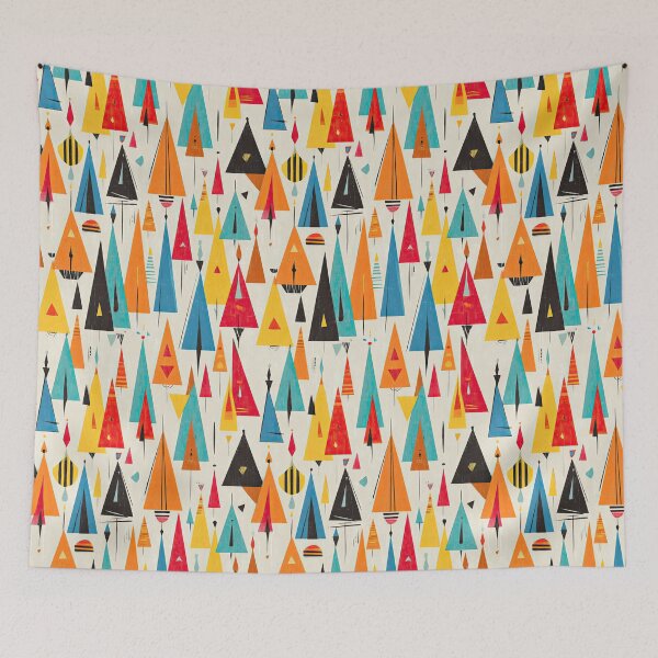 Item preview, Minimalist Retro Composition Using Classic Color Blocking designed and sold by Piotrek0001.