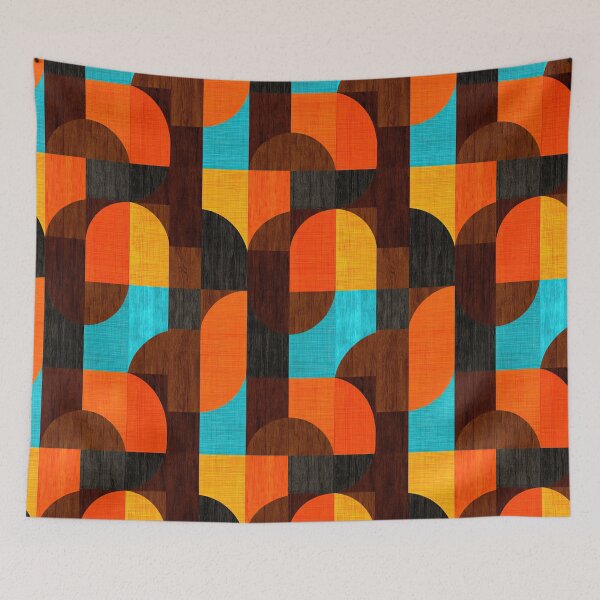 Item preview, Vintage Modern Pattern with Warm Earth Tone Contrasts designed and sold by Piotrek0001.