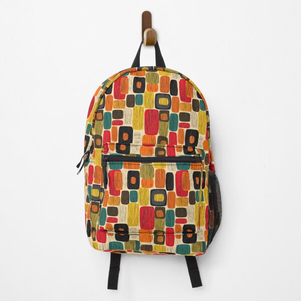 Item preview, Stylish Midcentury Pattern in Teal and Mustard designed and sold by Piotrek0001.