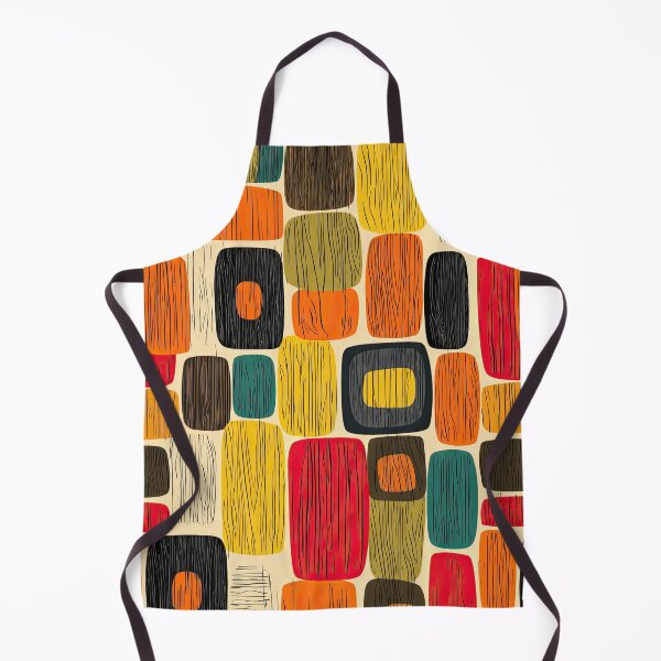 Item preview, Stylish Midcentury Pattern in Teal and Mustard designed and sold by Piotrek0001.