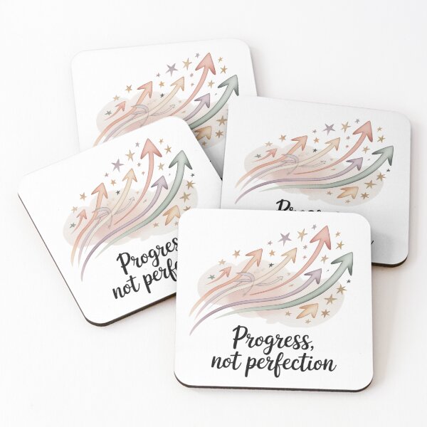 Item preview, Progress Not Perfection – Mountain Motivation designed and sold by ArtByYunus.