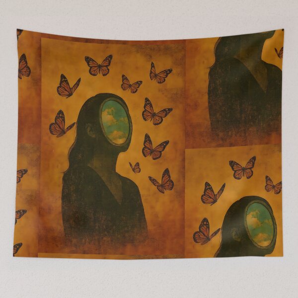 Item preview, Butterfly Mind – Surreal Grunge Healing Artwork designed and sold by Quiet Power Co..