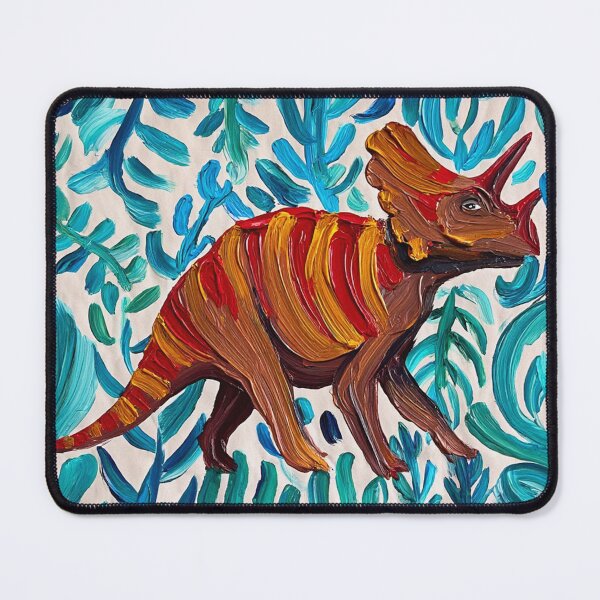 Item preview, Triceratops Dinosaur painting designed and sold by Vintage Designs +.