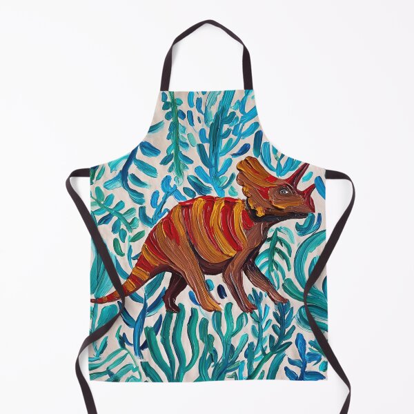 Item preview, Triceratops Dinosaur painting designed and sold by Vintage Designs +.