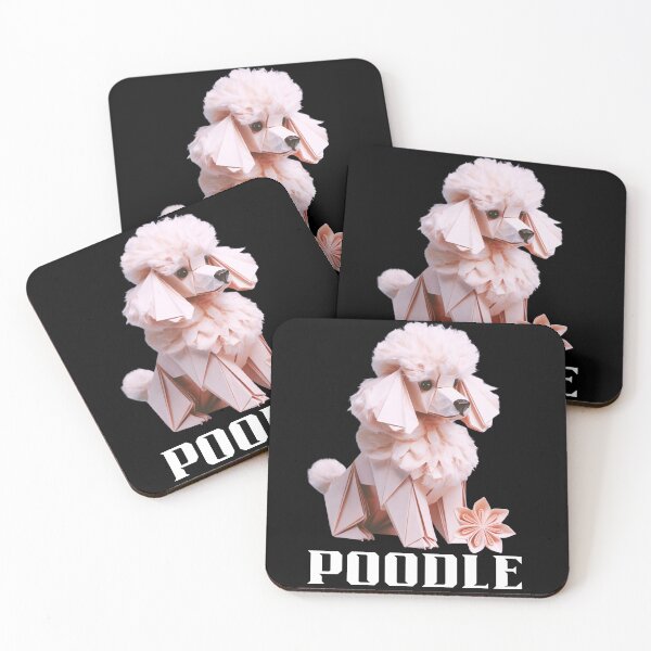 Item preview, Pink Origami Poodle Funny Gifts for Dog Lover designed and sold by suescircus.