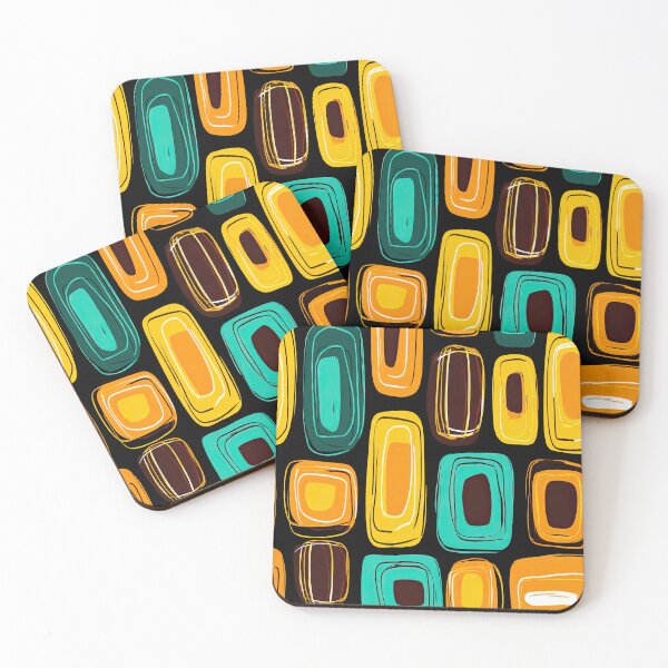 Item preview, Warm Colored Midcentury Pattern for Retro Interiors designed and sold by Piotrek0001.