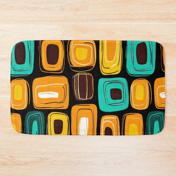 Item preview, Warm Colored Midcentury Pattern for Retro Interiors designed and sold by Piotrek0001.