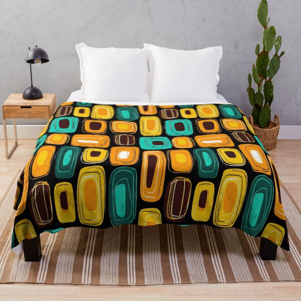 Item preview, Warm Colored Midcentury Pattern for Retro Interiors designed and sold by Piotrek0001.