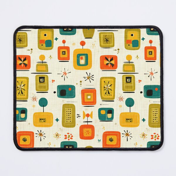 Item preview, Walnut and Color Blocking Retro Wall Design designed and sold by Piotrek0001.