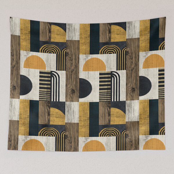 Item preview, Nostalgic Retro Design with Organic Bold Shapes designed and sold by Piotrek0001.