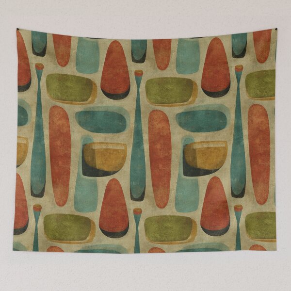 Item preview, Midcentury Inspired Art with Balanced Color Scheme designed and sold by Piotrek0001.