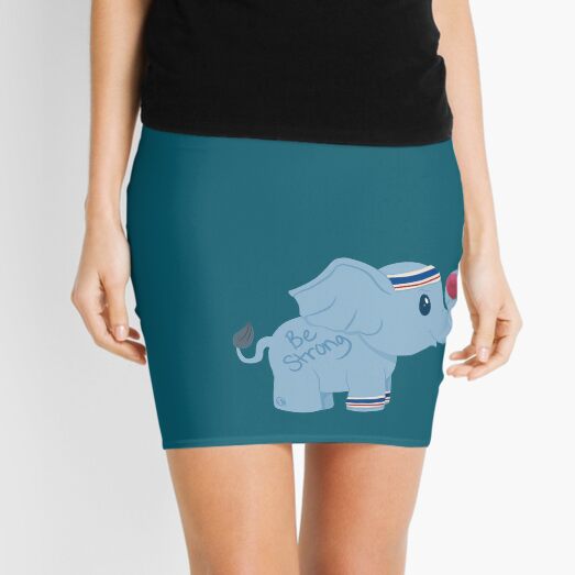 Positivity Elephant - Strong Mini Skirt