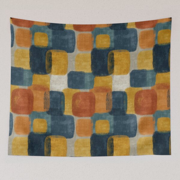 Item preview, Retro Shapes Floating in Vintage Color Atmosphere designed and sold by Piotrek0001.