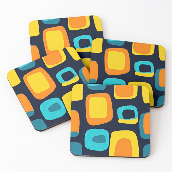Item preview, Orange and Blue Shapes in Classic Pattern designed and sold by Piotrek0001.