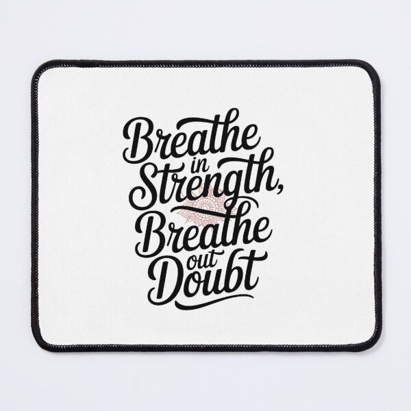 Item preview, Breathe In Strength – Mandala Style Motivational Circle designed and sold by ArtByYunus.