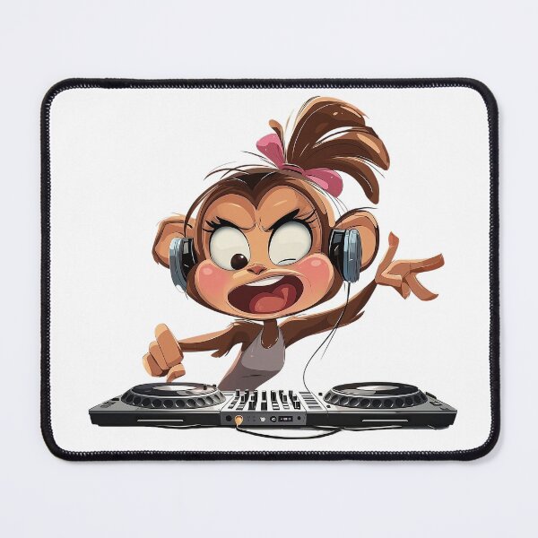 Item preview, Sassy DJ Monkey - Drop It Like It’s Banana designed and sold by monkeymadestore.